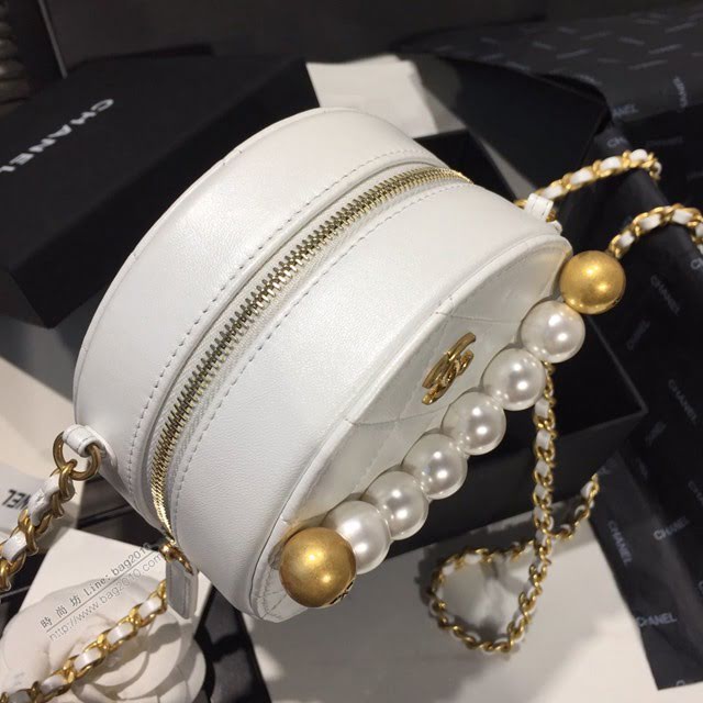 Chanel女包 AP0999 2020早春新款 Chanel小圓餅珍珠包  djc4027